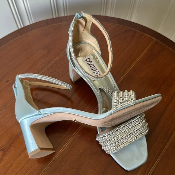 Badgley Mischka Wedding Sandals Blue Size 7.5